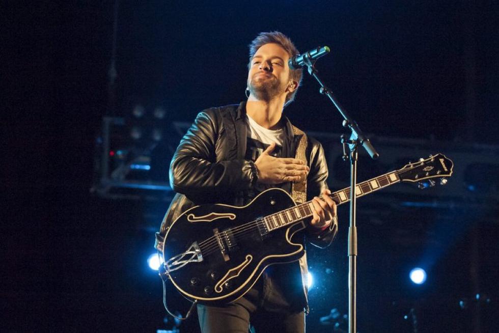 Concierto de Pablo Alborán en la plaza del Pilar de Zaragoza