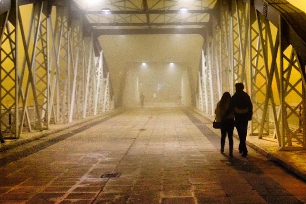 Niebla en Zaragoza. Gregorio López