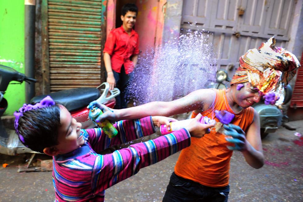 The Holi en la India
