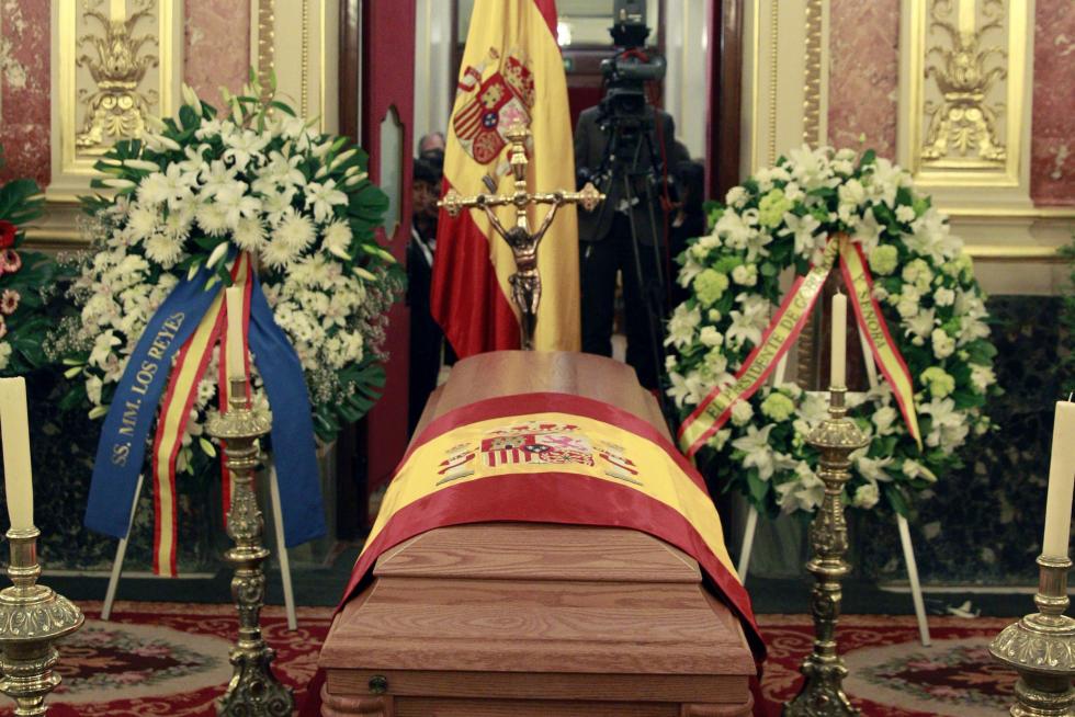 Capilla ardiente de Adolfo Suárez
