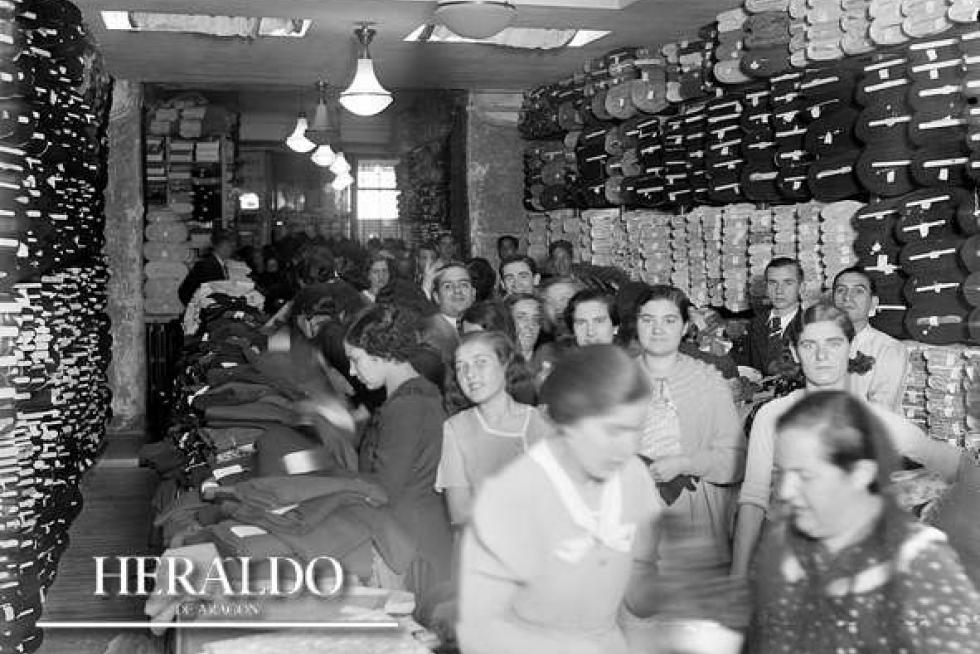 Liquidación anual de Nuevas sederías de Zaragoza en julio de 1935