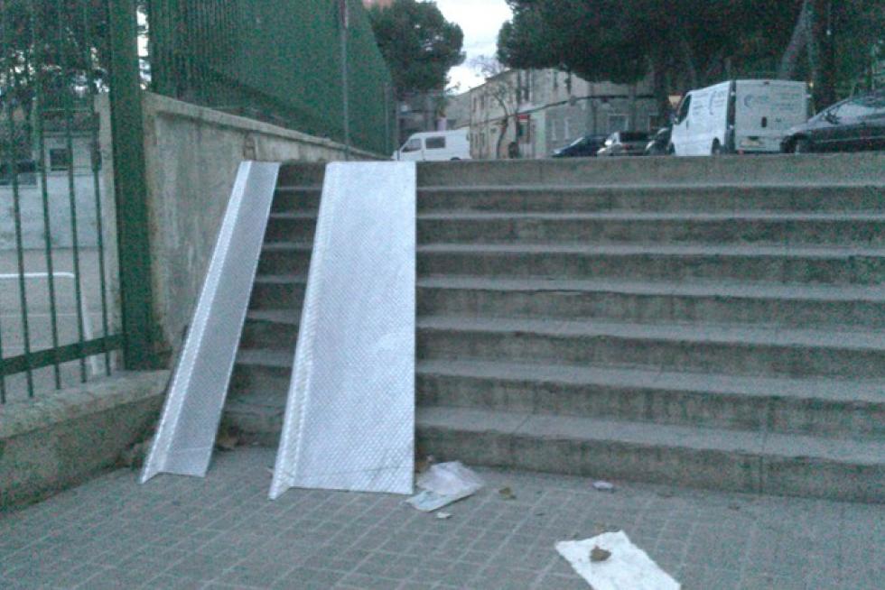 "En el barrio de Torrero puede haber dificultades para bajar estas escaleras