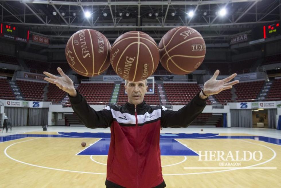 Retrato de Joaquín Ruiz Lorente el 17 de febrero, cuando todavía era entrenador del CAI Zaragoza.