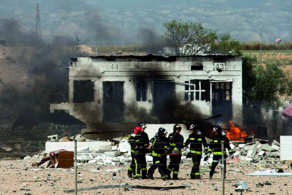 Trágica explosión en la empresa Pirotecnia Zaragozana el 31 de agosto.
