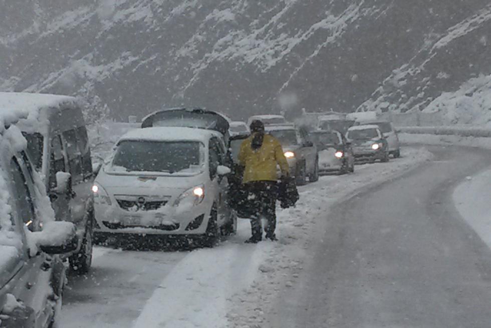 Temporal de nieve y lluvia en Aragón