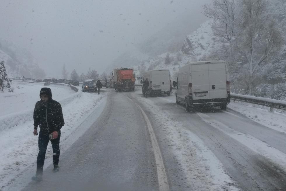 Temporal de nieve y lluvia en Aragón