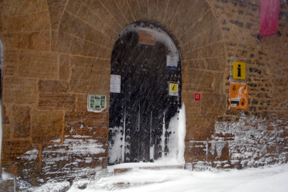 Nieve en La Iglesuela del Cid