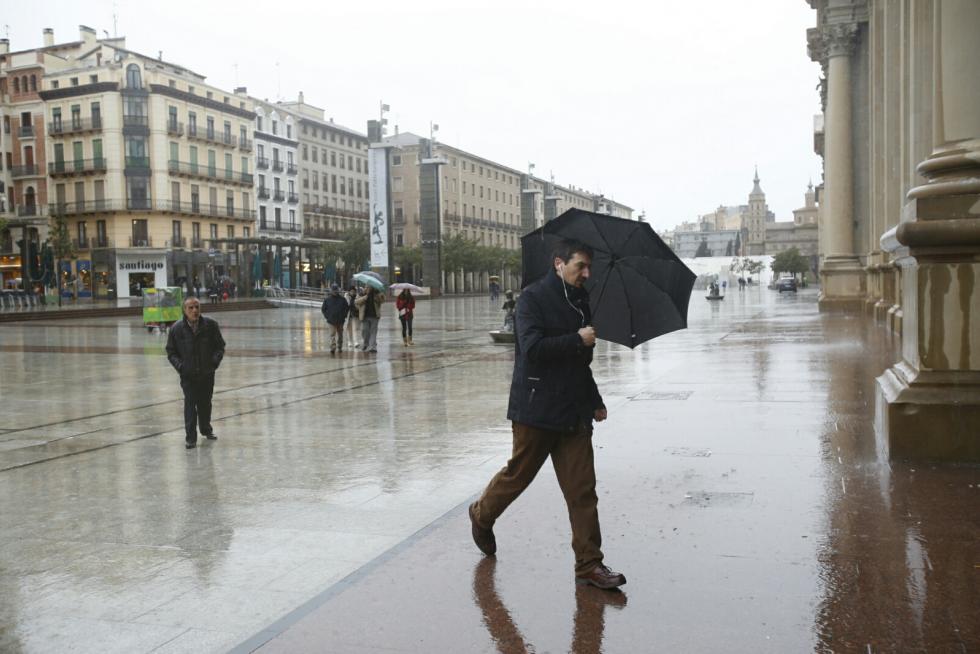 Temporal de nieve y lluvia en Aragón