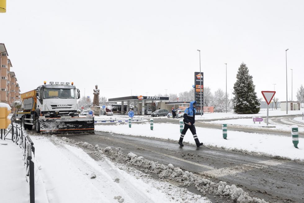 Temporal de nieve y lluvia en Aragón
