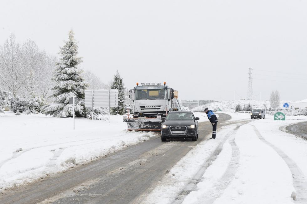 Temporal de nieve y lluvia en Aragón