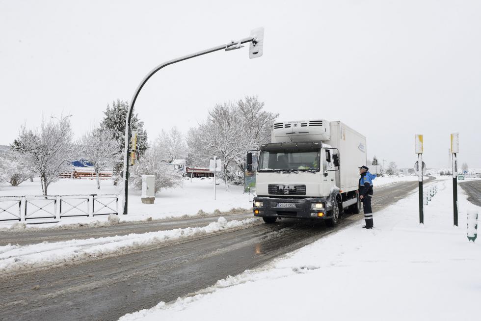Temporal de nieve y lluvia en Aragón