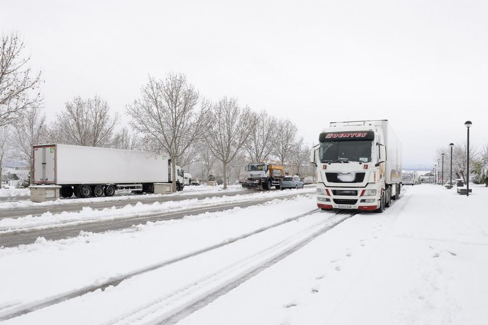 Temporal de nieve y lluvia en Aragón