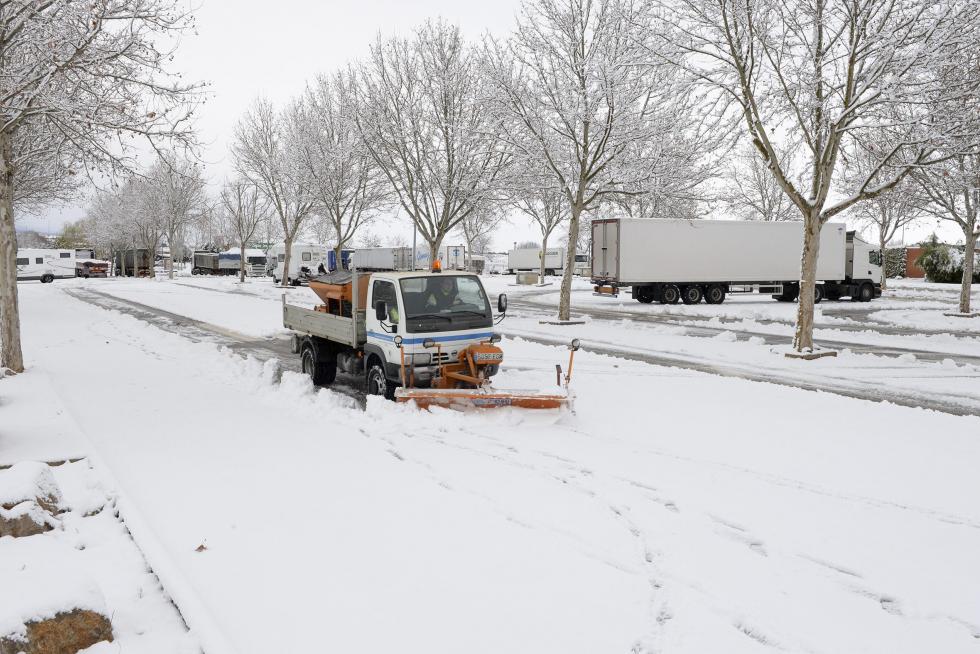 Temporal de nieve y lluvia en Aragón