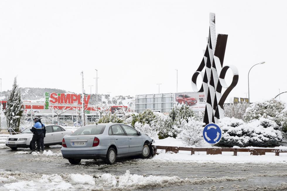 Temporal de nieve y lluvia en Aragón