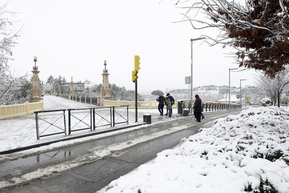 Temporal de nieve y lluvia en Aragón