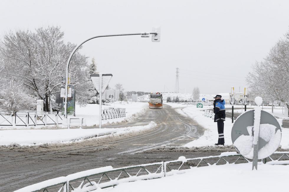 Temporal de nieve y lluvia en Aragón