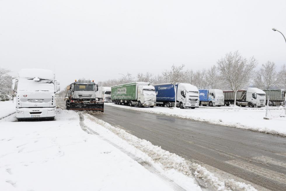 Temporal de nieve y lluvia en Aragón