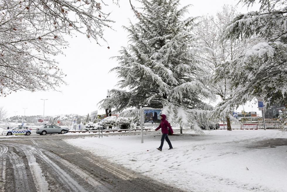 Temporal de nieve y lluvia en Aragón