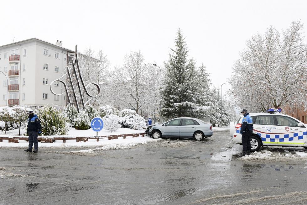Temporal de nieve y lluvia en Aragón