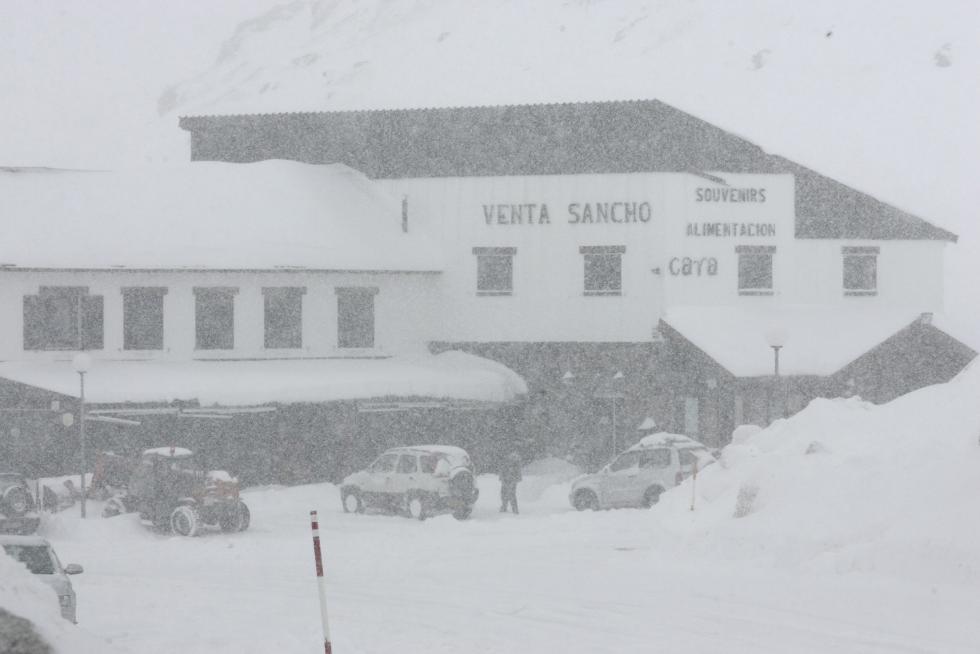 Temporal de nieve y lluvia en Aragón