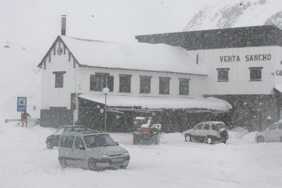Temporal de nieve y lluvia en Aragón