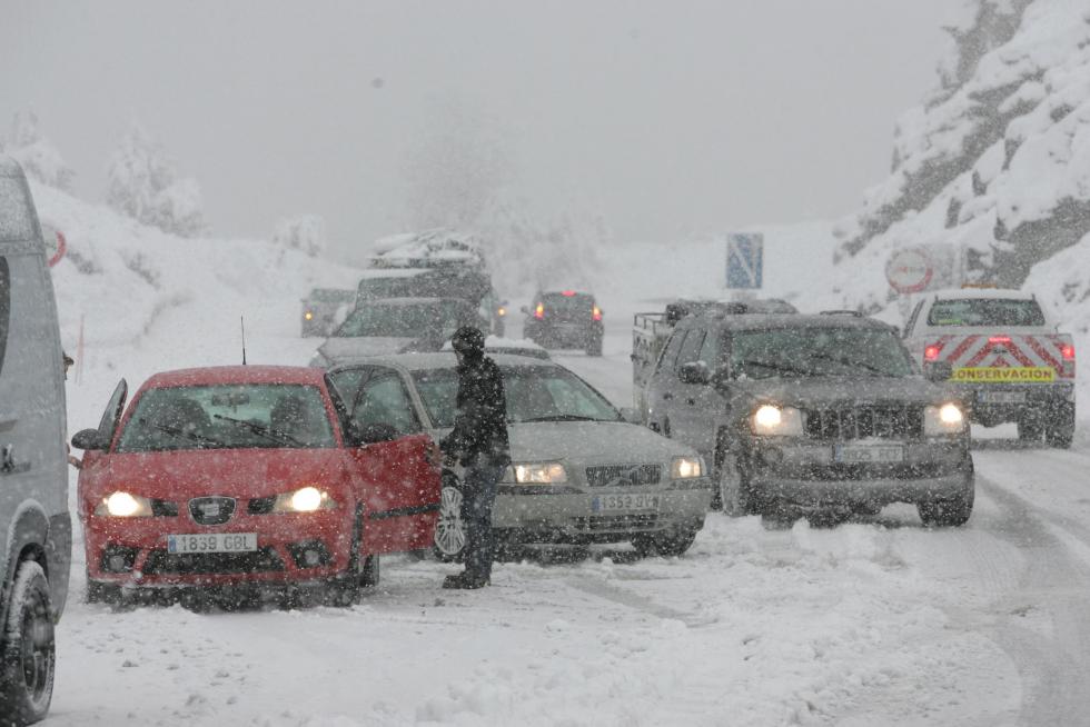 Temporal de nieve y lluvia en Aragón