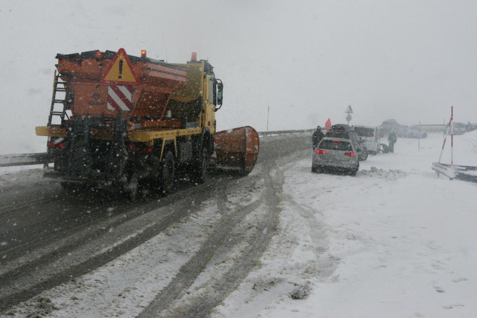 Temporal de nieve y lluvia en Aragón