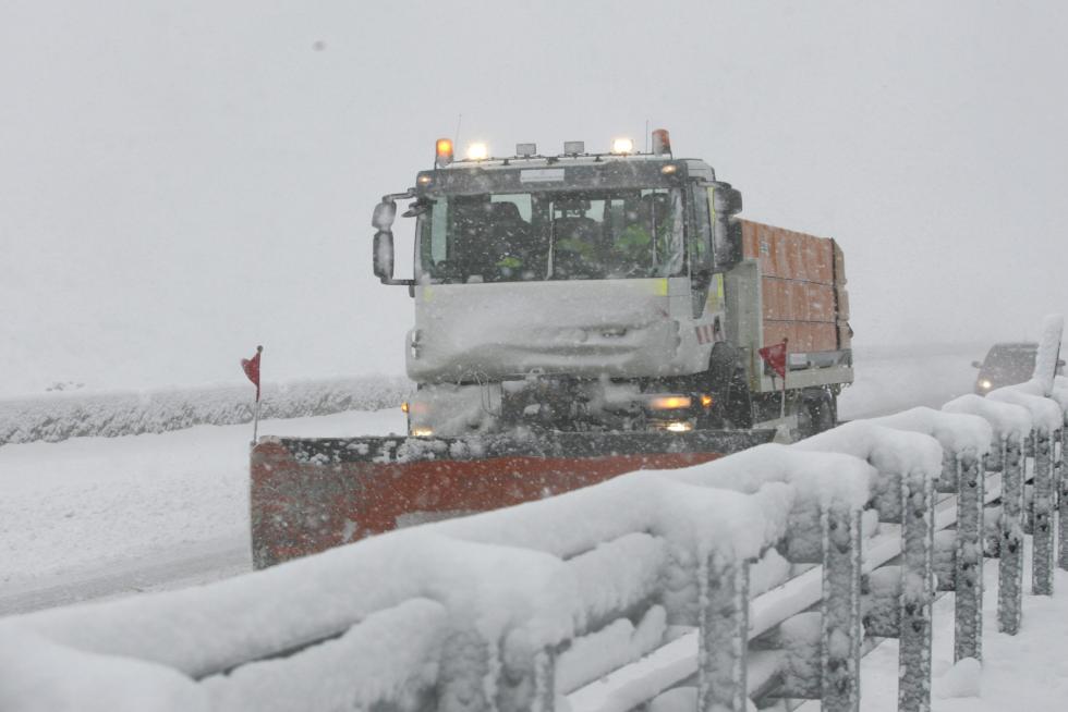 Temporal de nieve y lluvia en Aragón