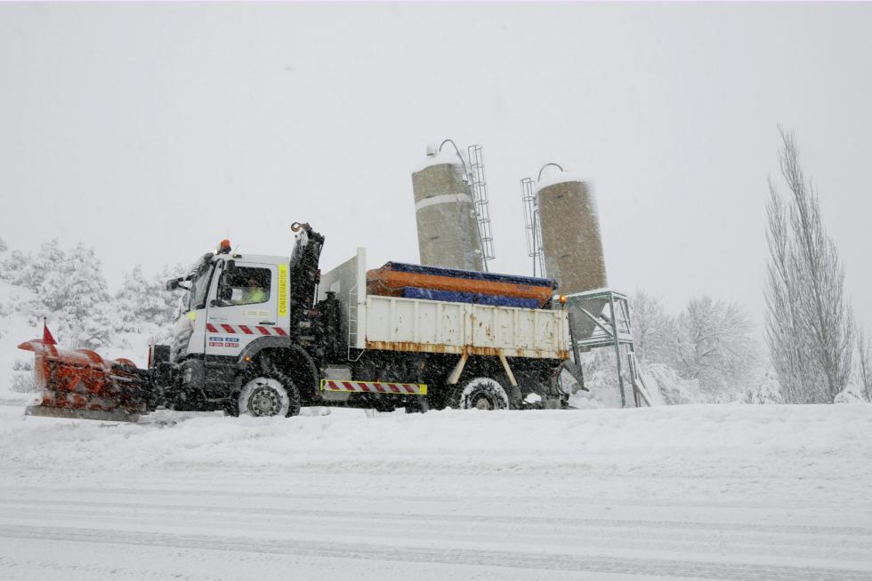 Temporal de nieve y lluvia en Aragón