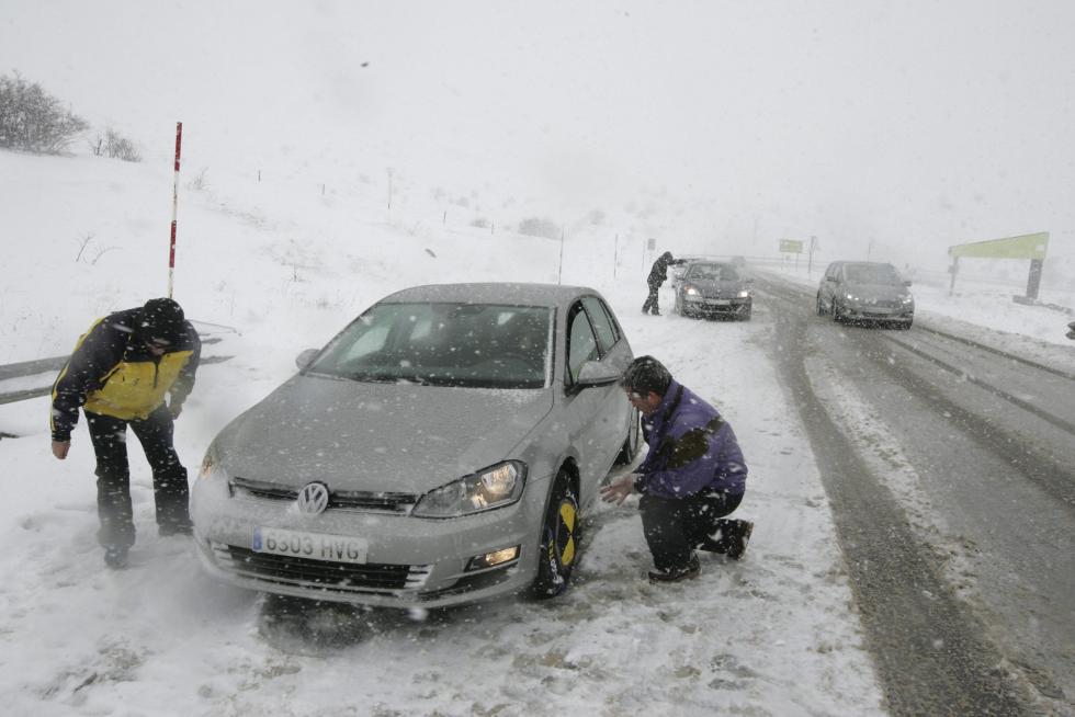 Temporal de nieve y lluvia en Aragón