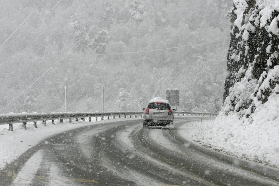 Temporal de nieve y lluvia en Aragón