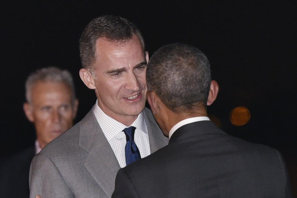 Obama aterriza en la base de Torrejón de Ardoz