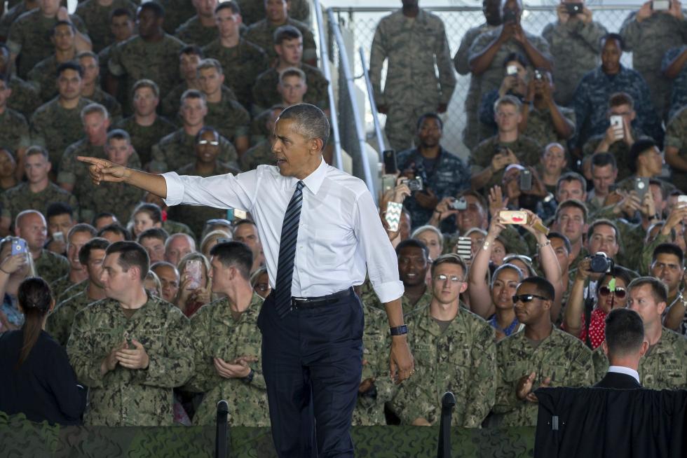 Obama se despide de España en la base naval de Rota
