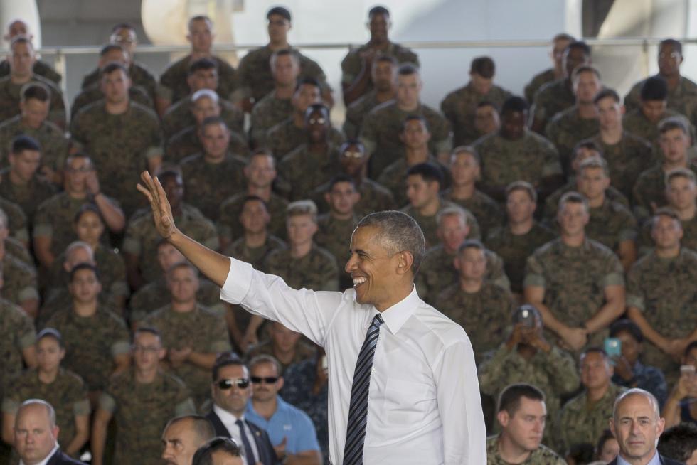Obama se despide de España en la base naval de Rota