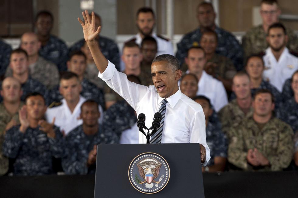 Obama se despide de España en la base naval de Rota