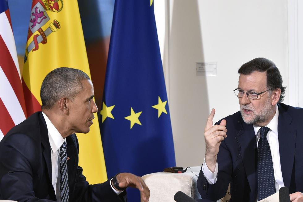 Obama aterriza en la base de Torrejón de Ardoz