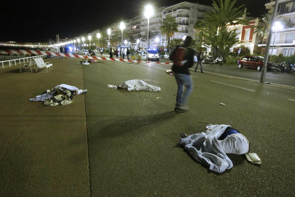 Imágenes posteriores al atentado en Niza