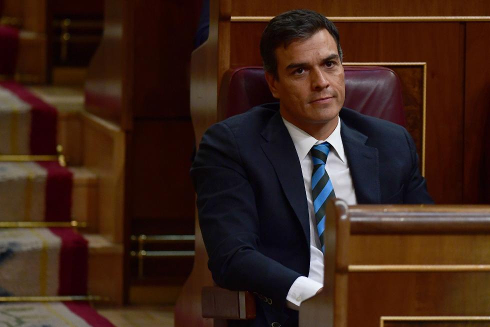 Pedro Sánchez en el Congreso de los Diputados.