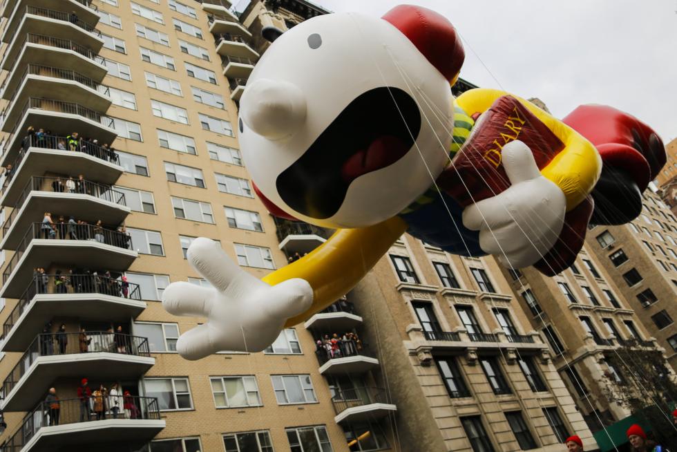Los dibujos animados invaden Nueva York por el día de Acción de Gracias