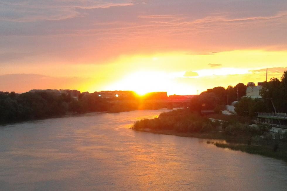 Atardecer en Zaragoza