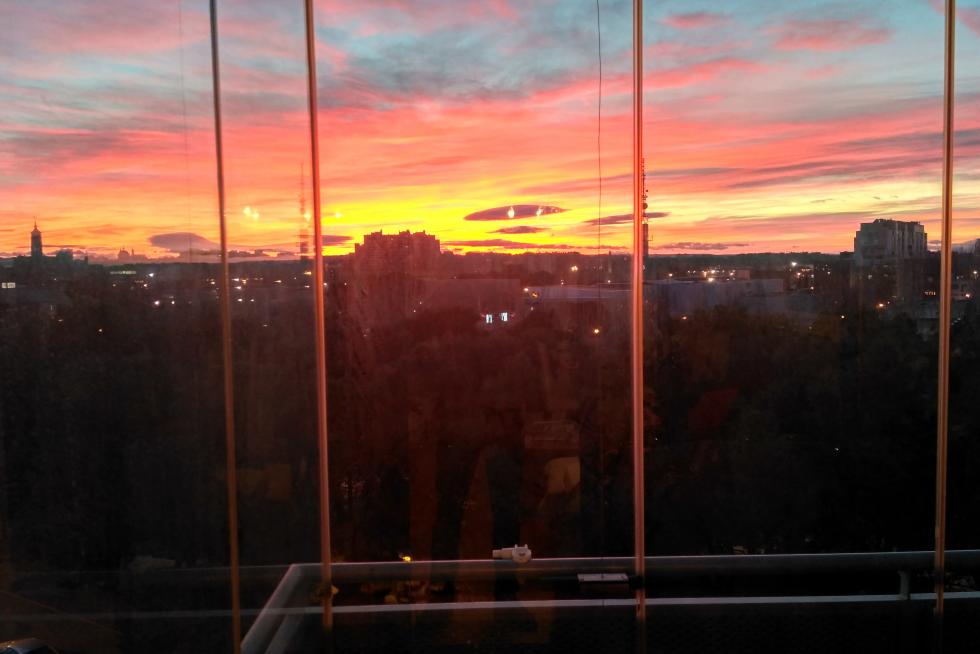Cae la tarde en Zaragoza
