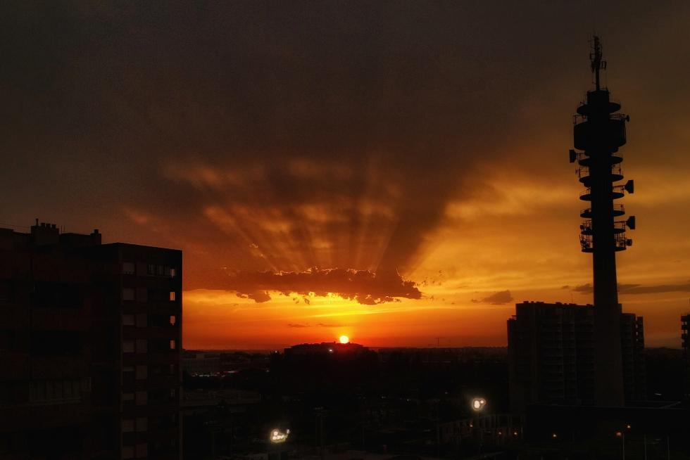 Atardecer en Zaragoza