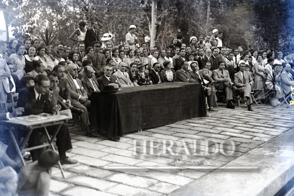 Inauguración de la nueva piscina del CN Helios en agosto de 1935