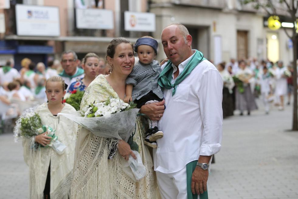 Ofrenda de flores y frutos a San Lorenzo