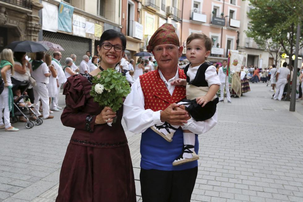 Ofrenda de flores y frutos a San Lorenzo