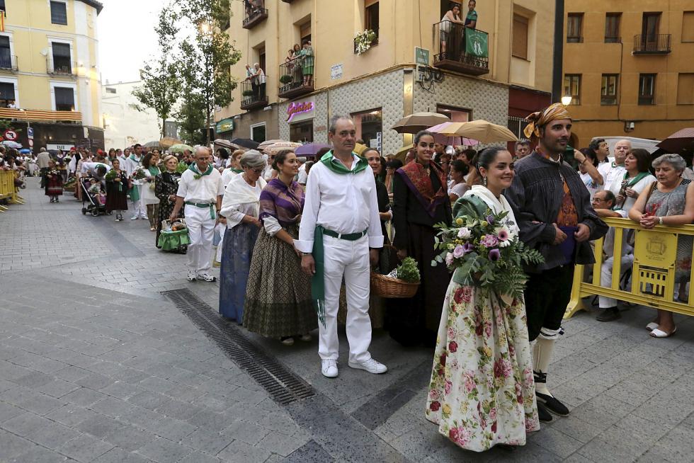 Ofrenda de flores y frutos a San Lorenzo