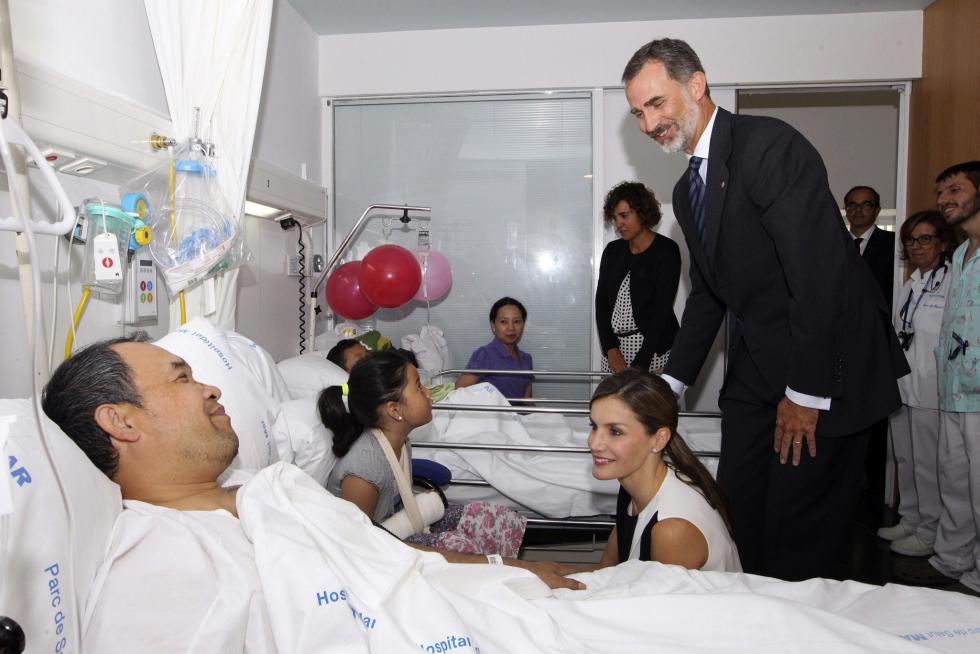Los Reyes visitan a los heridos