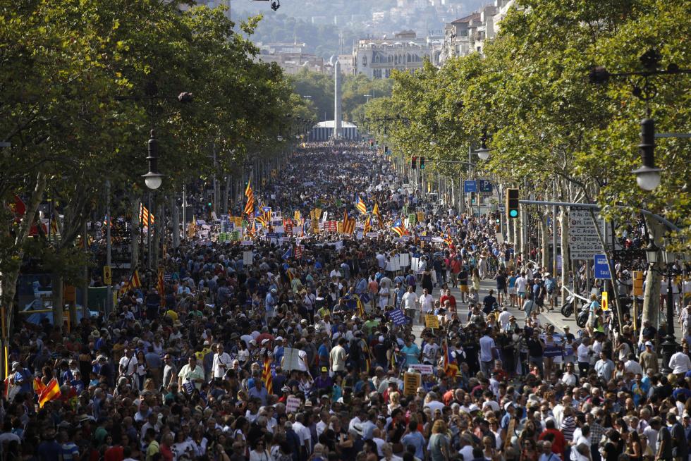 Barcelona sale a la calle en contra del terrorismo