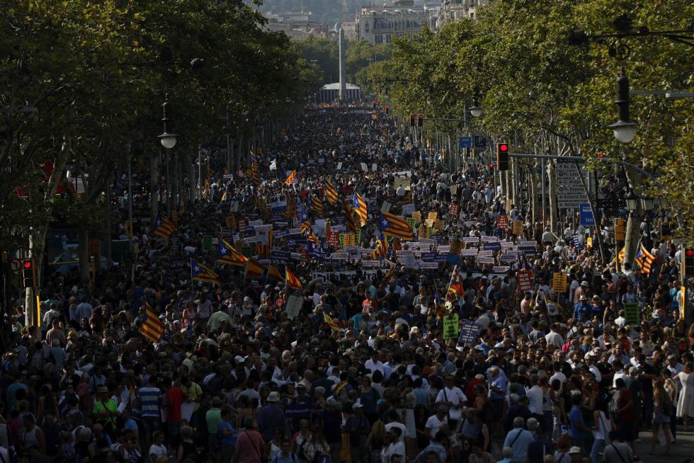 Barcelona sale a la calle en contra del terrorismo