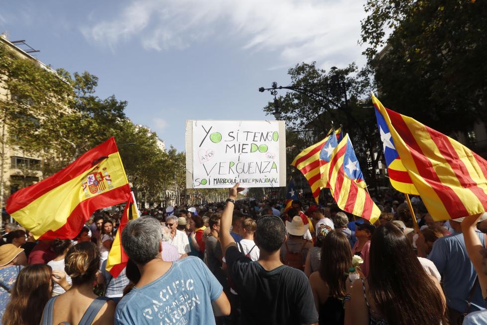 Barcelona sale a la calle en contra del terrorismo